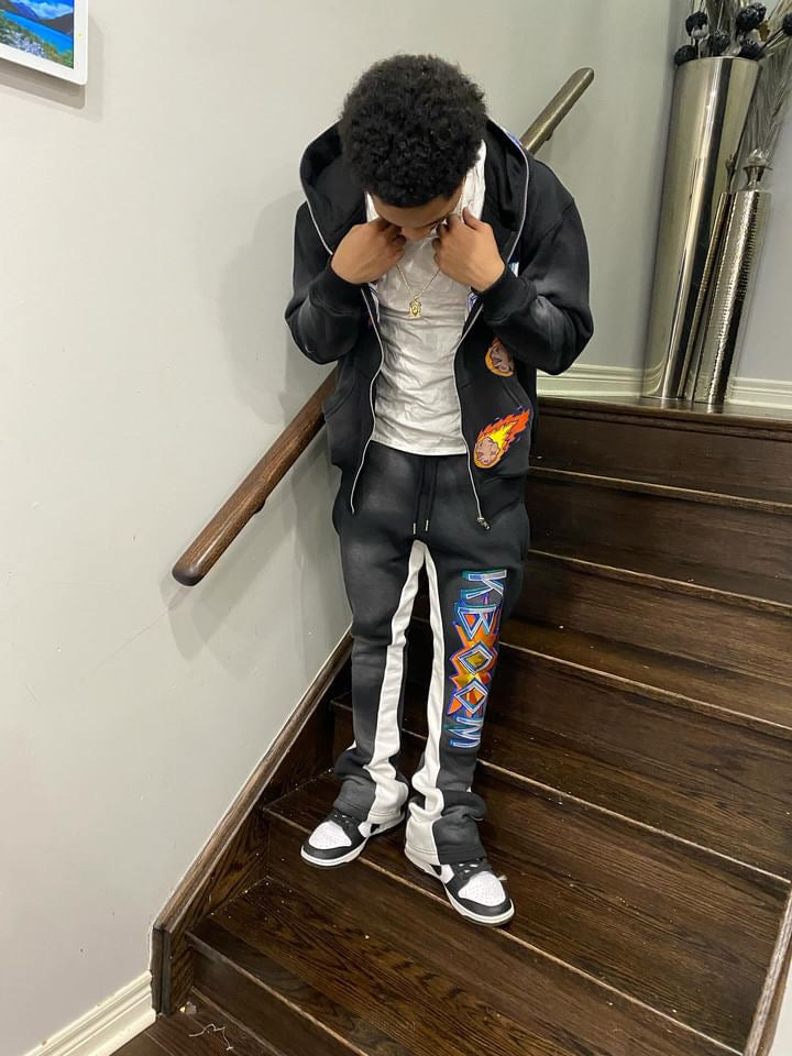 Black Flare Sweatpants