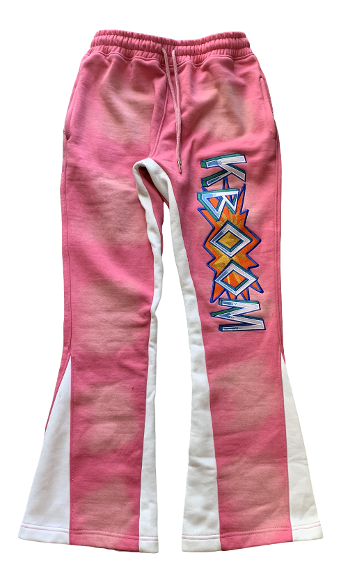 Pink Flared Sweatpants